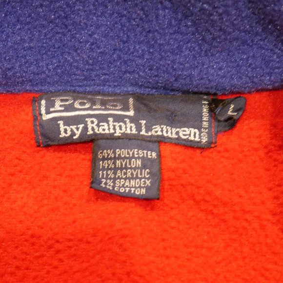 🚫SOLD🚫 Vintage Polo Ralph Lauren Superman Red USA Polo Pullover Sweater Size L - Picture 12 of 12